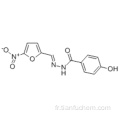 Acide benzoïque, 4-hydroxy, 2 - [(5-nitro-2-furanyl) méthylène] hydrazide CAS 965-52-6